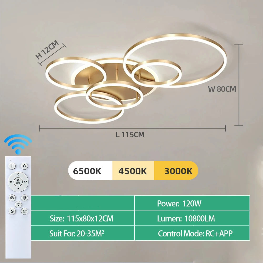 Išmanusis LED šviestuvas „Circles“