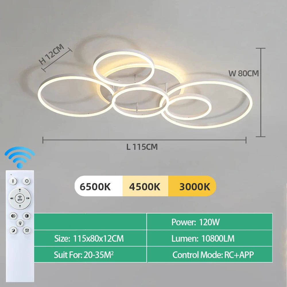 Išmanusis LED šviestuvas „Circles“