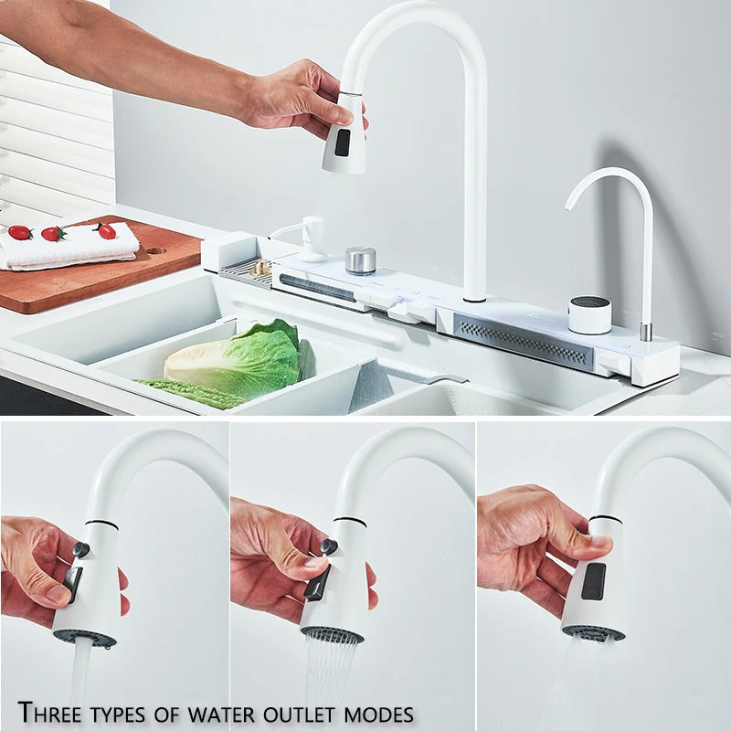 Daugiafunkcinė kriauklė SN1 su LED indikatoriumi