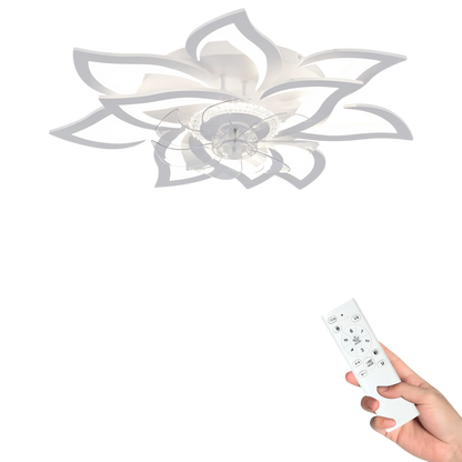 „Flower1F“ išmanusis LED šviestuvas / ventiliatorius 